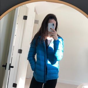 Blue jacket/ coat. Fits like a S or S/M